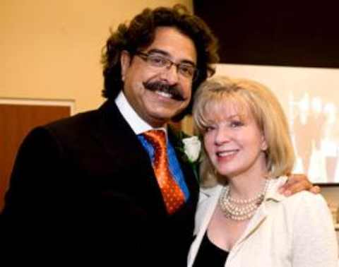 Shahid Khan with his wife